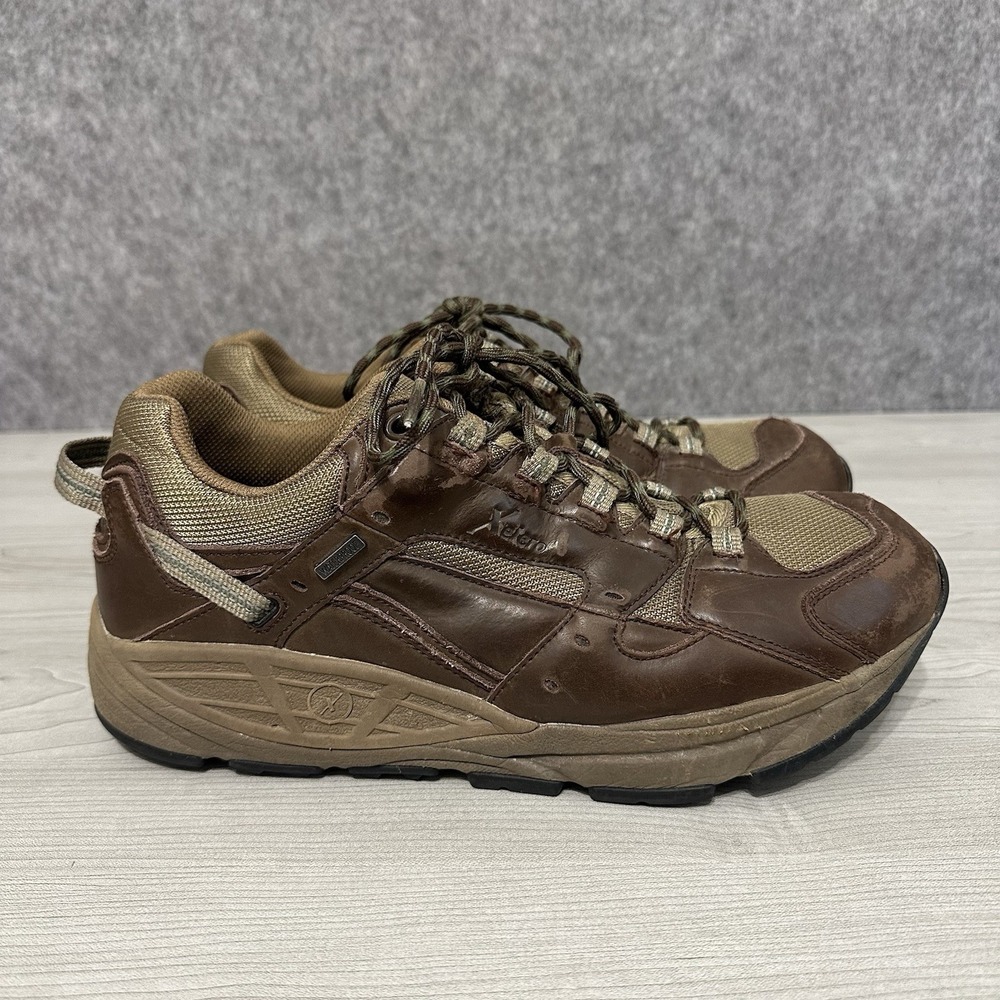 Xelero Men's Leather Walking Shoes Brown Comfort Sneakers Size 11.5 D EUR 45